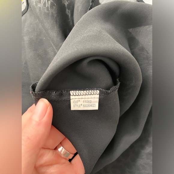 Vintage 100% Silk ICE Dress Black/White Animal Print SIZE 10 Beaded Y2K - Picture 13 of 16